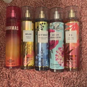 5 bath and body works body mists